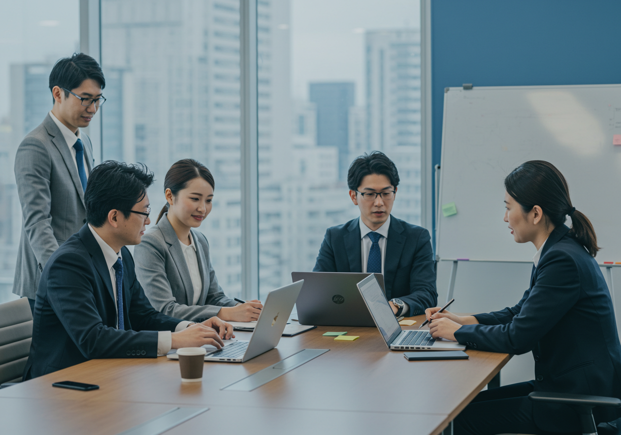 会議室でのコンサルティング