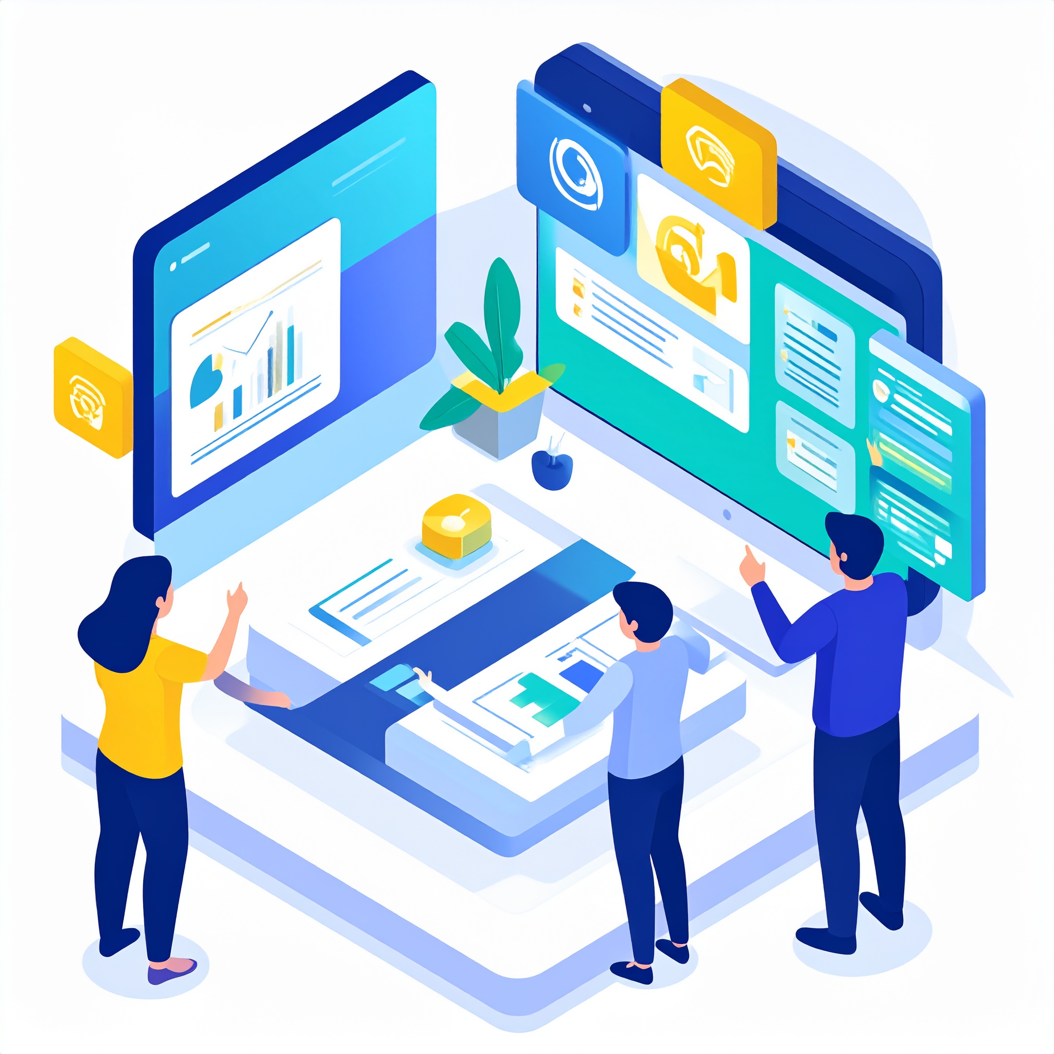 トライアル申し込みを促す抽象的なビジュアル