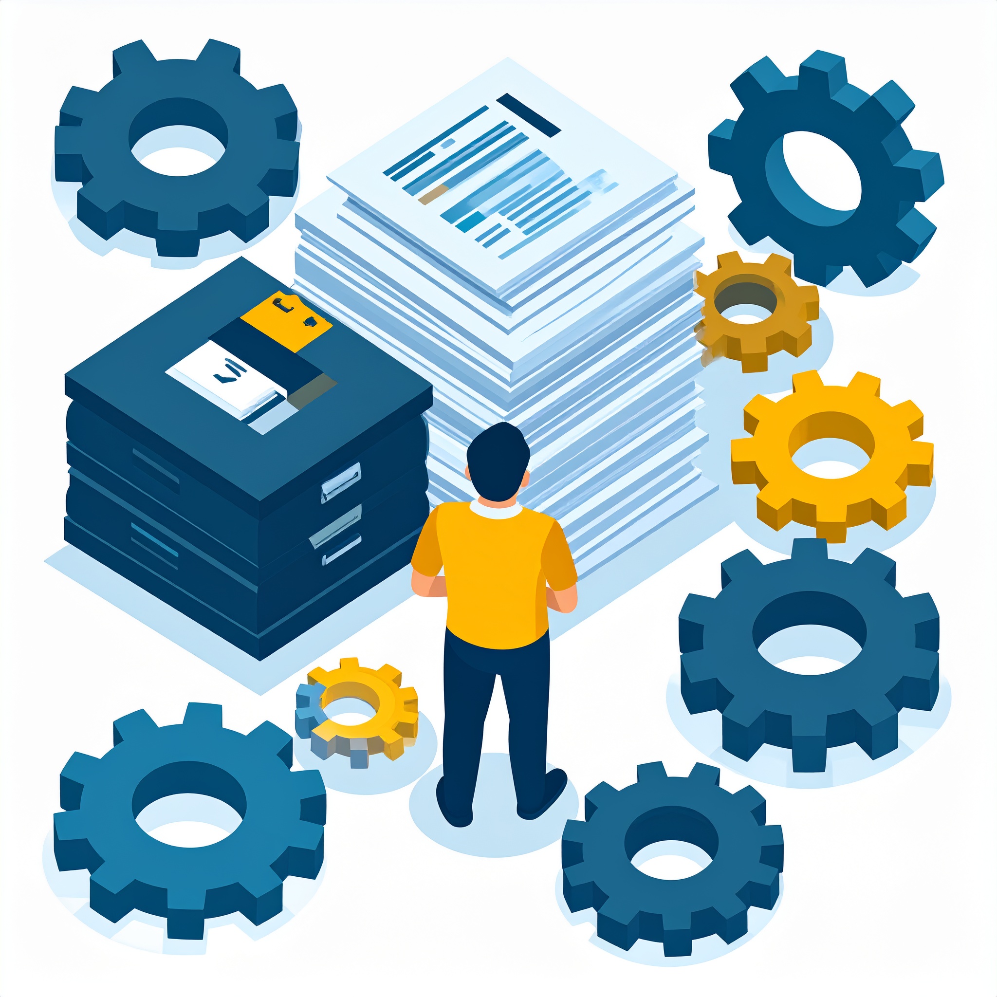 非本質的な業務を象徴する画像