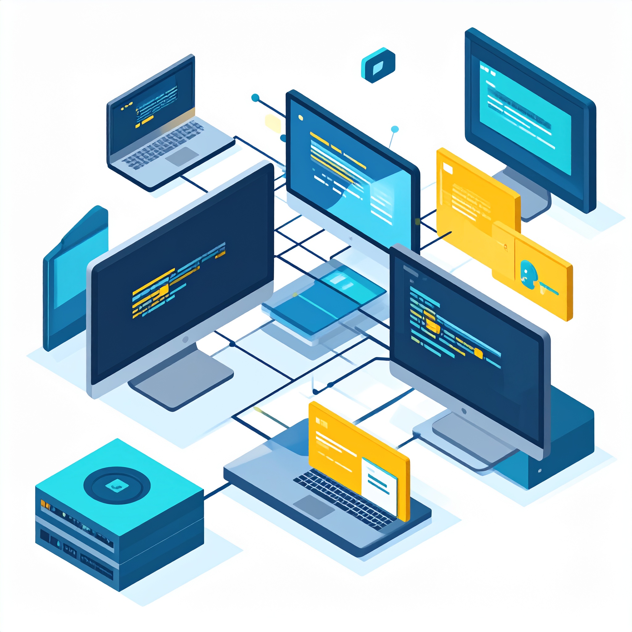 システムの断片化を象徴する画像